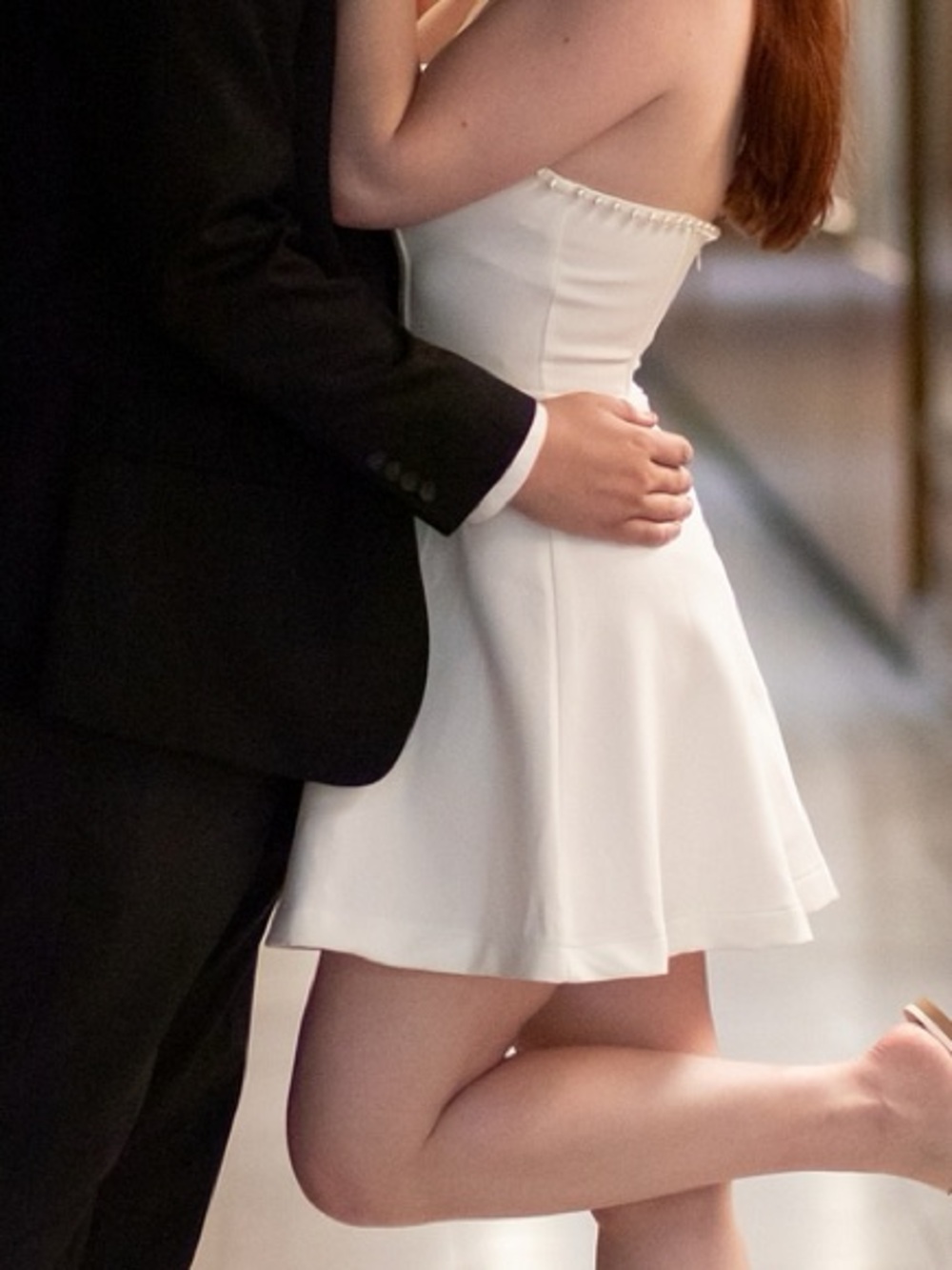 Altar'd State White Dress with Pearl Accents - Picture 5 of 5
